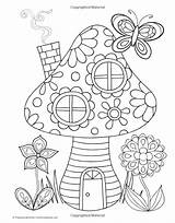 Thaneeya Mcardle Erwachsene Ausmalen Pintar Mushroom Vorlagen Feen Malbuch Aztekische Erwachsenen sketch template