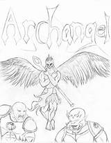 Demons Globalgamejam Archangel sketch template