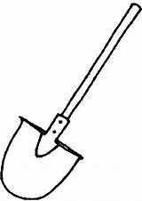 Shovel sketch template