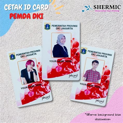 Jual Cetak Custom Print Uv Desain Id Card Jakcard Pns Dki Jakarta Name