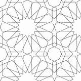 Islamic Motifs Geometri Getcolorings Islami Kaynak sketch template