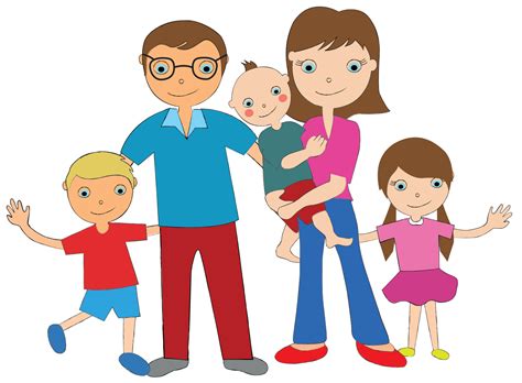 family cartoon clip art family png
