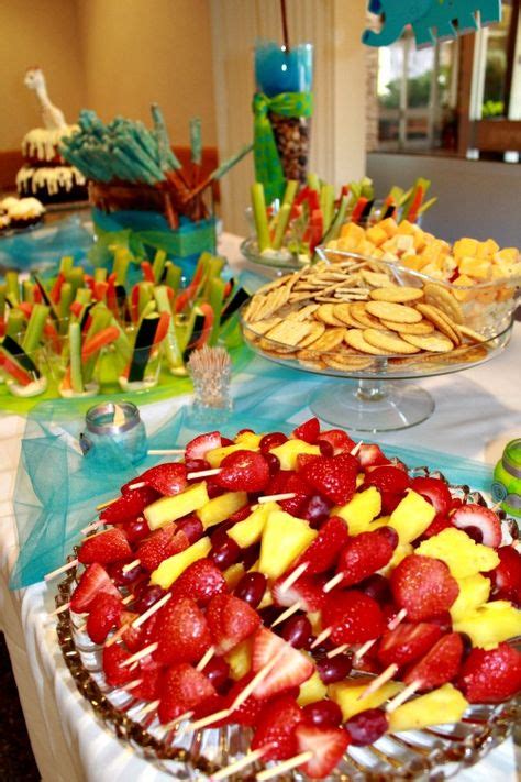 party food setup  table displays ideas food party table display