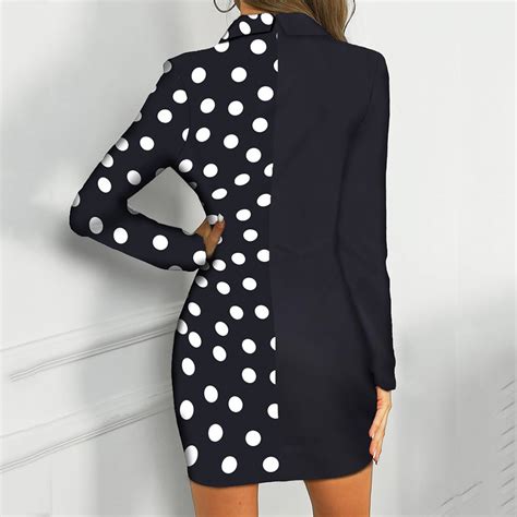 5 color formal dress women office lady sexy v neck long sleeve