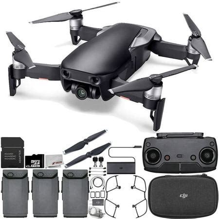 dji mavic air drone quadcopter onyx black ultimate bundle walmartca