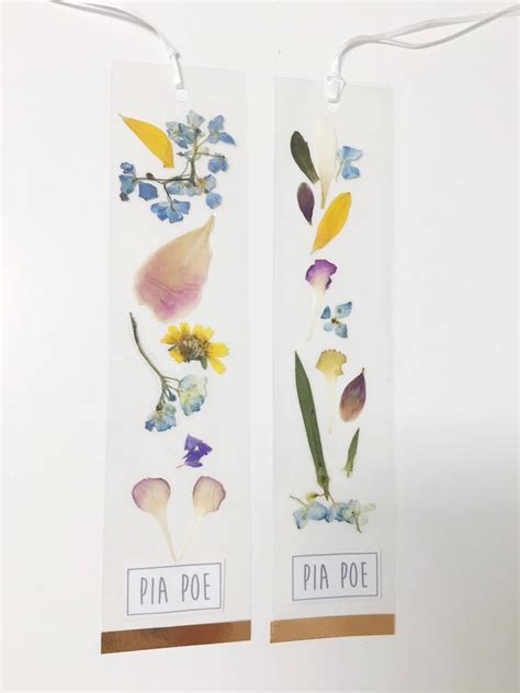 pressed flower bookmark cute bookmarks popsugar smart living photo 4