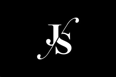 js monogram logo design  vectorseller thehungryjpegcom