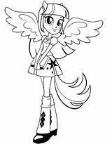 Alicorn Coloring Twilight Pages Sparkle Little Getcolorings Pony Printable sketch template