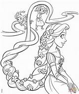 Tangled Coloring Pages Everfreecoloring sketch template