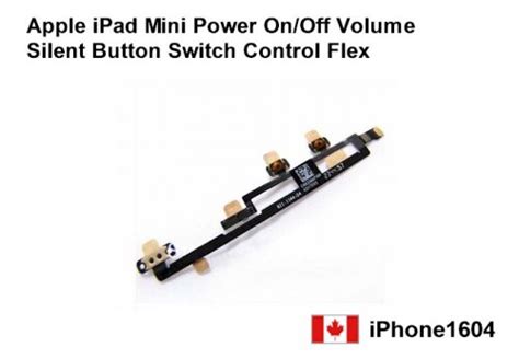 ipad mini power onoff volume silent button switch control flex canadian cell parts