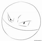 Pokemon Coloring Electrode Pages Voltorb Printable Print Drawing Color Prints Template Info sketch template
