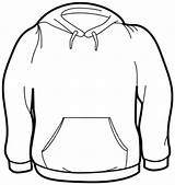 Clipart Hoodie Clip Sweatshirt Outline Blank Jumper Shirt Hooded Template Sweaters Coloring Cliparts Templates Printable Sweater Vector Sweat Size Kids sketch template