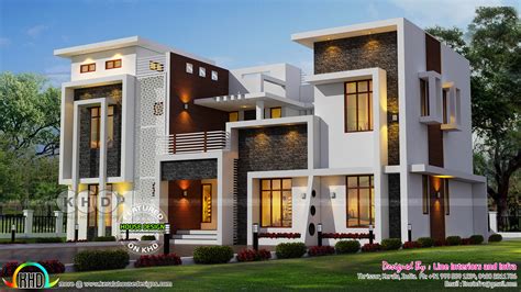 luxurious modern contemporary kerala home design kerala home design  floor plans