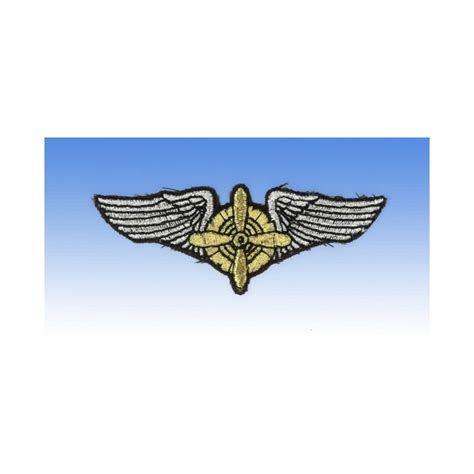 embroidered patch flight engineer wings patche   cm