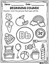 Beginning Coloring Pages Sounds Worksheets Subject Cherry Miss sketch template