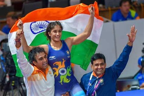 vinesh phogat becomes first indian woman wrestler to win gold at asian
