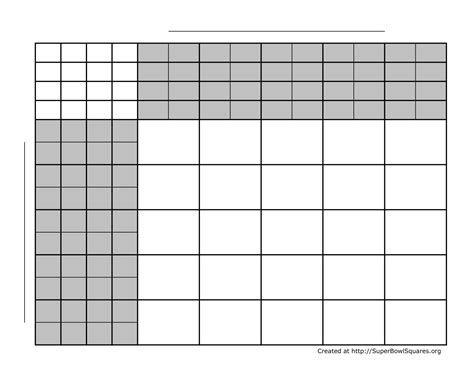 printable football squares template