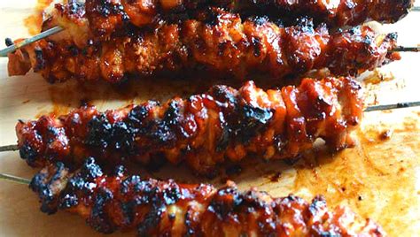 how to prepare bacon bourbon bbq chicken kebabs pr forbes