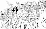 Justice League Coloring Pages Cartoon Print sketch template