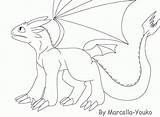 Toothless Lineart sketch template