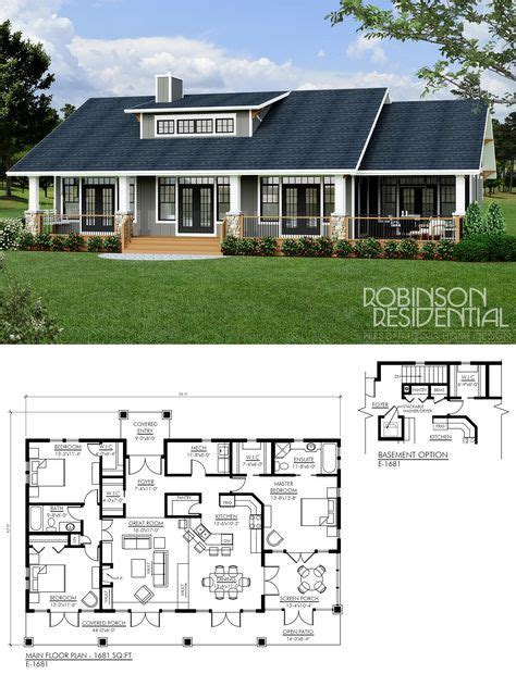 craftsman   robinson plans dream house plans  house plans bungalow house plans