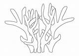 Coloring Coral Large sketch template