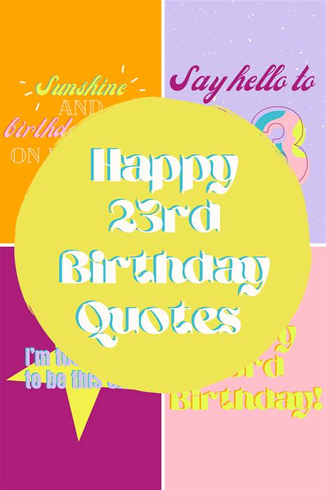 happy 23rd birthday quotes darling quote