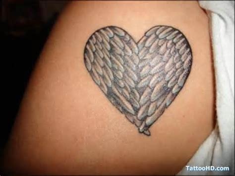 angel wing heart tattoo sweet tattoos pinterest