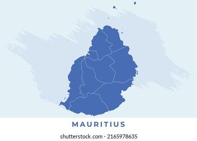 national map mauritius mauritius map vector stock vector royalty