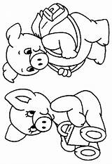 Colorare Dibujar Colorat Imagini Tegninger Disegni Maiale Dyr Porcelets Schwein Dieren Desene Animali Maialini Cochon Faciles Websincloud Facili Porc Bookmark sketch template