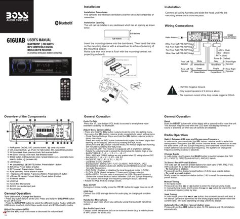 boss audio systems uab user manual   manualslib