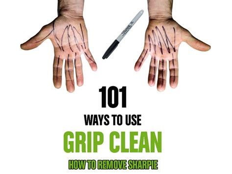 clean sharpie   hands grip clean