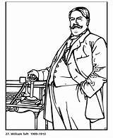Taft William Coloring Pages Howard President Presidents Patriotic Biography Printables Usa Go Printable Printing Help Print Facts Next Back sketch template