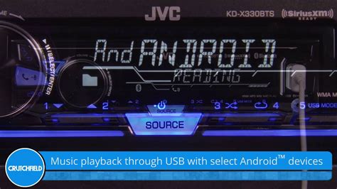jvc kd xbts display  controls demo crutchfield video youtube