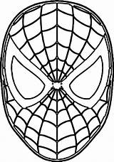 Coloring Mask Spider Man Face Pages Spiderman Printable Colouring Wecoloringpage Avengers Lego Print Choose Board sketch template