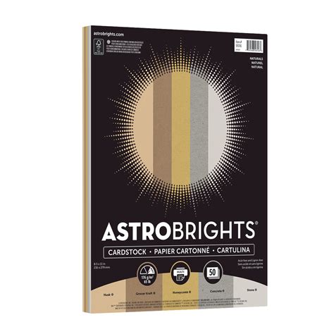 astrobrights colored cardstock natural  color assortment  sheets walmartcom walmartcom