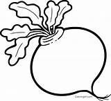 Turnip Frutta Coloringall sketch template