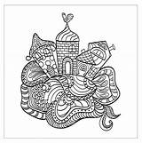 Coloring Pages Architecture Dream House Adult Child 123rf Drawing Houses Color Village Funny Adults Living Ancient Vintage Castle Seems Various sketch template