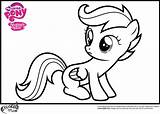 Coloring Pages Pony Little Scootaloo Mlp Color Easy Print Ponies Ministerofbeans Printable Children School sketch template