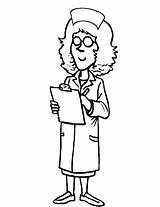 Coloring Nurse Pages Cartoon School Doctor Library Clipart Popular Coloringhome Comments sketch template