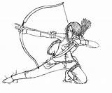 Katniss Panem Ausmalbilder Arrows sketch template