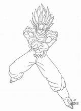 Vegito Coloring Pages Getcolorings sketch template