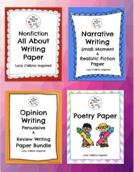 lucy calkins inspired writing units paper bundle   units tpt