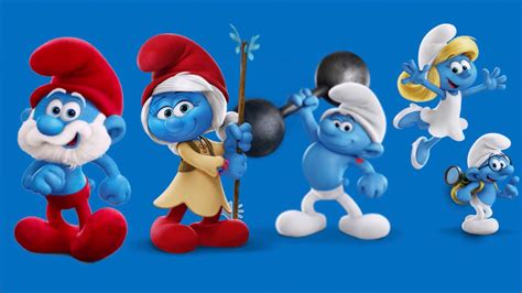 daddy finger daddy smurf family finger song nursery rhymes sunny happy