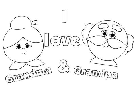 grandparents day coloring page coloring page  kids coloring home
