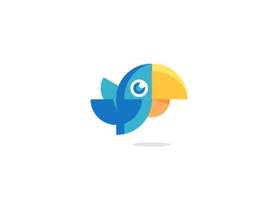 parrot logo design  dalius stuoka logo designer  dribbble