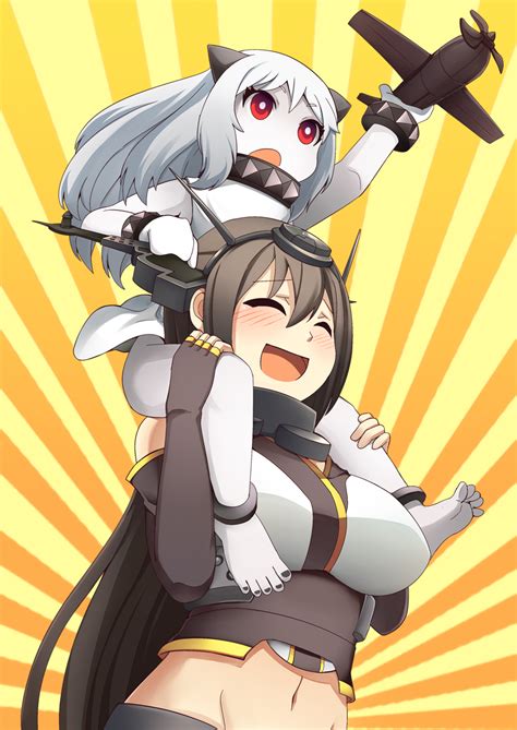nagato and northern ocean hime kantai collection drawn by rouzille