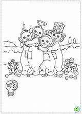 Teletubbies Coloring Dinokids Pages Close sketch template