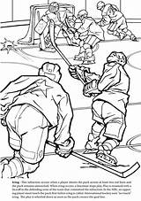 Coloring Pages Hockey Winter Ice Olympics Sports Goalie Printable Extreme Welcome Sheets Realistic Dover Publications Colouring Color Crosby Adult Sidney sketch template