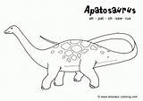Coloring Dinosaur Apatosaurus Pages Neck Long Names Color Kids Popular Choose Rex Board Coloringhome sketch template